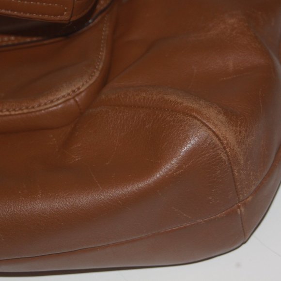 COACH F24961 Campbell Leather Belle Carryall Tote Bag Camel Brown 24961 - Picture 8 of 8